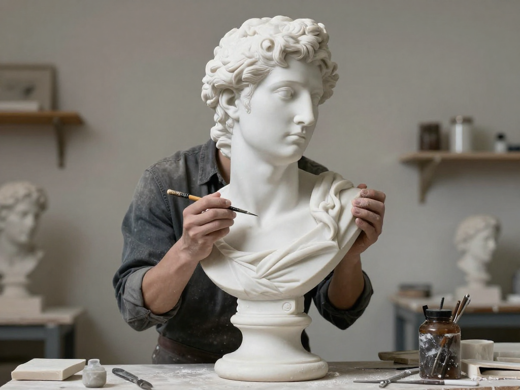 Artesão trabalhando